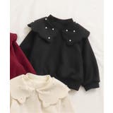 ブラック | 裏シャギースカラップ衿トレーナー | F.O.Online Store