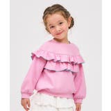 ピンク | フラワー・無地メロウフリルトレーナー | F.O.Online Store