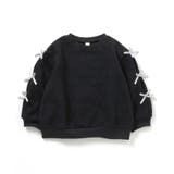 ブラック | 袖リボンキルトトレーナー | F.O.Online Store