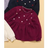 ローズピンク | WEB限定 裏シャギーペプラム刺繍トレーナー | F.O.Online Store