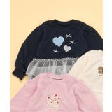ネイビーブルー | 裏シャギーペプラムモチーフトレーナー | F.O.Online Store