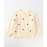 アイボリー | 刺繍ケーブルニット | F.O.Online Store