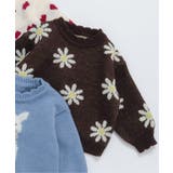 ブラウン | ハート・フラワー・ネコモチーフニット | F.O.Online Store