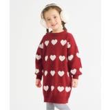 レッド | WEB限定 フラワー・ハートニットワンピース | F.O.Online Store