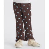 ブラウン | ハート・花柄裾フリルきゅんパンツ 10分丈 | F.O.Online Store