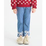 WEB限定 裏起毛リボンスリットカットソーパンツ  10分丈 | F.O.Online Store | 詳細画像1 