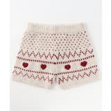 ハートノルディックニットパンツ ショート丈 洗濯機で洗える | F.O.Online Store | 詳細画像2