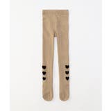 ベージュ | サイドハート柄タイツ | F.O.Online Store