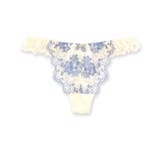 アイボリー | ロマンチックなフェミニンランジェリー予備にしても単品でも可愛いTバックショーツ … | fran de lingerie