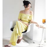 触り心地抜群のBumpyオフショルにもできるジャンプスーツ 「バンピー」 | fran de lingerie | 詳細画像12
