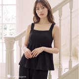 ブラック | トップストップス「ココウエア」 タンクトップ | fran de lingerie