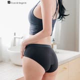 ブラック | 名古屋市立大学看護学部監修の吸水ショーツCottonシリーズ ベーシックショーツ | fran de lingerie