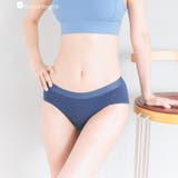 ネイビー | 名古屋市立大学看護学部監修の吸水ショーツCottonシリーズ ベーシックショーツ | fran de lingerie