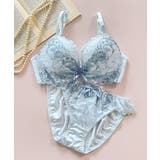 ブルー | ブラ&ショーツセット Bra&shorts 「ペアブラジャー | fran de lingerie