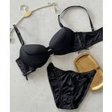 ジェットブラック | ブラ&ショーツセット Bra&shorts 「ペアブラジャー | fran de lingerie