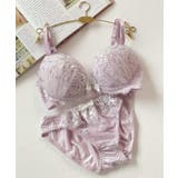 ラベンダー | ブラ&ショーツセット Bra&shorts 「ペアブラジャー | fran de lingerie