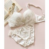 オフホワイト | ブラ&ショーツセット Bra&shorts 「ペアブラジャー | fran de lingerie