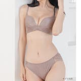 シンプルデザイン劇的な付け心地＆バストメイクのブラとお揃いショーツ 「ドラマティ… | fran de lingerie | 詳細画像24 
