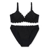 ノンワイヤーのコットンレースのブラ&ショーツSET素肌を優しく包む配慮がいっぱい… | fran de lingerie | 詳細画像4