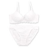 ノンワイヤーのコットンレースのブラ&ショーツSET素肌を優しく包む配慮がいっぱい… | fran de lingerie | 詳細画像6