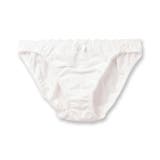 オフホワイト | フェミニンなコットンレースヒップに優しく 「コットンドラジェ ショーツ」 | fran de lingerie