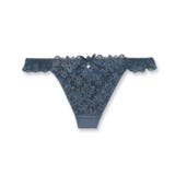 グレイッシュブルー | Terras テラス コーディネートTバック(タンガ) | fran de lingerie