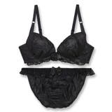 ロマンチックなブラ&ショーツSETナチュラルボリューム×寄せ胸 「シアーベール … | fran de lingerie | 詳細画像2