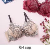 ベージュ | 軽やかに揺れるチュールフラワー安定感◎のすっきりバストメイク | fran de lingerie
