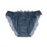 グレイッシュブルー | 軽やかに揺れるチュールフラワーデイリー使いに 「ノーブルティアラブラ002 | fran de lingerie