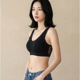素肌より心地良いブラ極薄生地を圧着縫製して極限まで段差を減らし、下着のラインを目… | fran de lingerie | 詳細画像7 