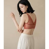 素肌より心地良いブラ極薄生地を圧着縫製して極限まで段差を減らし、下着のラインを目… | fran de lingerie | 詳細画像13 