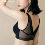 ブラック | 素肌より心地良いブラ極薄生地を圧着縫製して極限まで段差を減らし、下着のラインを目… | fran de lingerie