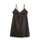 チョコレート | Elegance Satin エレガンスサテン コーディネートスリップ | fran de lingerie
