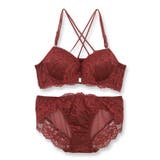 ベーシックな総レースで楽しむバッククロス×フロントホックしっかり盛って、デコルテ… | fran de lingerie | 詳細画像3 