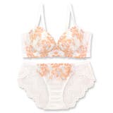 華あり刺繍のノンワイヤーしっかり盛れるノンワイヤー 「スタイルアップワイヤレスビ… | fran de lingerie | 詳細画像12 