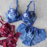 ブルー | 華あり刺繍のノンワイヤー しっかり盛れるノンワイヤー 「スタイルアップワイヤレス | fran de lingerie