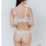 華あり刺繍ノンワイヤーブラ＆ショーツセットとお揃い 「スタイルアップワイヤレス … | fran de lingerie | 詳細画像8 