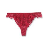 レッド | 華あり刺繍ノンワイヤーブラ&ショーツセットとお揃い 「スタイルアップワイヤレス | fran de lingerie