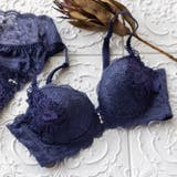 ネイビー | レースラバーにおススメ！しっかり盛れるノンワイヤー 「スタイルアップワイヤレスリ… | fran de lingerie