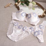 ホワイト | 人気の高胸メイクノンワイヤー 華あり刺繍デザイン | fran de lingerie