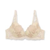 シックな華ありランジェリーすっきりラインの谷間メイクブラ 「シャイニーフルール | fran de lingerie | 詳細画像2