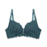 シックな華ありランジェリーすっきりラインの谷間メイクブラ 「シャイニーフルール | fran de lingerie | 詳細画像3