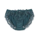 グリーン | シックな華ありランジェリーヒップに心地くフィットするノーマルショーツ 「シャイニ… | fran de lingerie