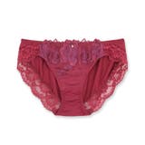 ローズワイン | シックな華ありランジェリーヒップに心地くフィットするノーマルショーツ 「シャイニ… | fran de lingerie