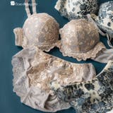 グレー | ロマンチックな華ありランジェリーしっかり盛胸&安定感◎ 「クラシカルフローラル | fran de lingerie
