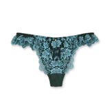 グレー | ロマンチックな華ありランジェリー響きにくいのがうれしいTバックショーツ | fran de lingerie