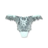 セージグリーン | ロマンチックな華ありランジェリー響きにくいのがうれしいTバックショーツ | fran de lingerie