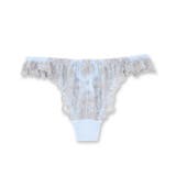 サックス | ロマンチックな華ありランジェリー響きにくいのがうれしいTバックショーツ | fran de lingerie