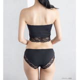 シンプルレース穿きやすいノーマルショーツ 「スフレフィットチューブブラ ショーツ… | fran de lingerie | 詳細画像7 