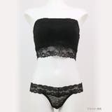 シンプルレース人気の総レースタイプ 「スフレフィットチューブブラ タンガ」 | fran de lingerie | 詳細画像10